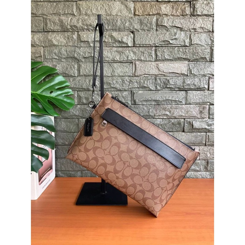 COACH CARRYALL POUCH IN SIGNATURE CANVAS (COACH F29508)