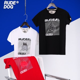 Rudedog NaN-T-shirt เสื้อยืด รุ่น Bighead แฟชั่นคอกลม ลายสกรีน ผ้าฝ้าย cotton