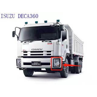 ครอบไฟหน้าใหญ่ 2 ชิ้น/เซ็ต (ชุบโครเมียม) ISUZU DECA 360 FTR240 FVZ240 FVZ 360 FVZ300 ISUZU FVM240 FVM300 10 ล้อ FDI02018