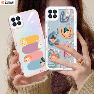 เคสโทรศัพท์มือถือแบบนิ่ม TPU ใส ลายการ์ตูนตลก หลากสี สําหรับ Huawei Nova 7i 7SE Nova 5T Nova 3i Y7A Y7 Pro Y9S Y9 Prime 2019 P20 Lite P30 P40