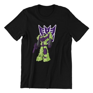 เสื้อยืดลำลองเสื้อยืด ผ้าฝ้าย พิมพ์ลาย Transformers G 1 Devastator Decepticon สไตล์คลาสสิกย้อนยุค สําหรับผู้ชาย UI321T34