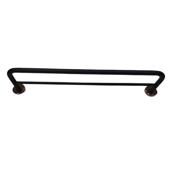 [VOZIO] 60CM/80CM SUS 304 Matt Black & Rose Gold Double Tower Bar-VA-XH600/800RG