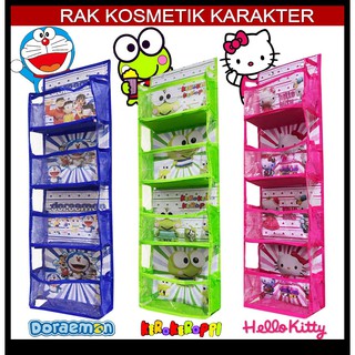 MULTI-PURPOSE HANGING COSMETIC RACK | DORAEMON HELLO KITTY KEROPI CHARACTER COSMETIC RACK FREE SHIPPING