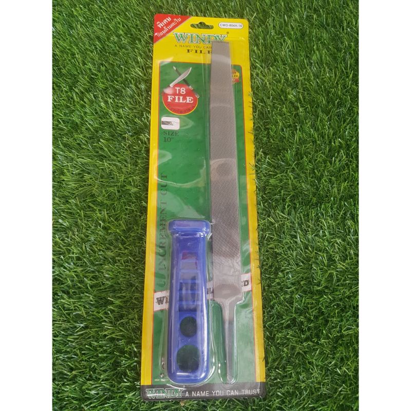 ตะไบแบนหยาบ+ด้าม ขนาด 12 นิ้ว