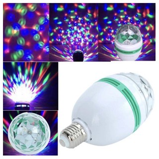 Telecorsa ไฟดิสโก้ ไฟปาร์ตี้ ไฟหมุนดิสโก้สลับสี LED Mini Party Light รุ่น FullLEDrotate-00h-K2