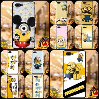 เคส เคสโทรศัพท์ เคสมือถือ เคสสกรีน ลาย มินเนี่ยน Oppo A73 2020 / A15 2020 / A54 4G  A55 5G / A16 / A16s