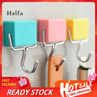 CF❋ Self Adhesive Magnetic Hook Hanger Bag Keys Bathroom Kitchen Holder for Fridges