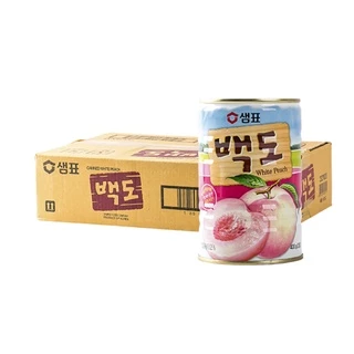 sempio white peach ลูกพีชอบ เซมเพียว แบคโด 샘표 백도 400g