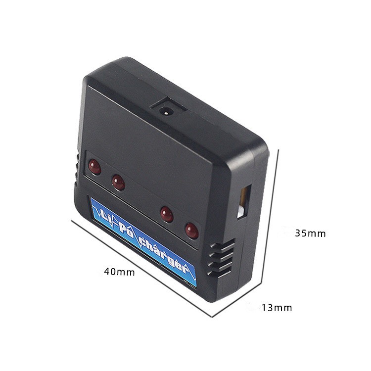 สายชาร์จแบตเตอรี่โดรน 3.7V 4ช่อง สำหรับแบตเตอรี่โดรนแจ็คขาวXH2.54