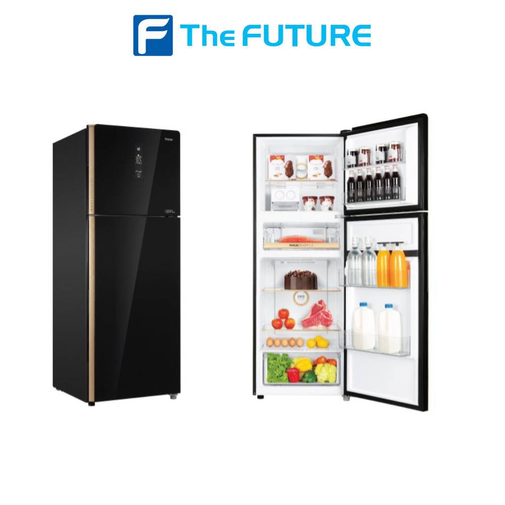 (กทม./ปริมณฑล ส่งฟรี) Haier ตู้เย็น รุ่น HRF-300MGI 10.5 คิว [Navi Cooling Plus + Smart Inverter 2 ประตู กระจก] ประกันศูนย์ [รับคูปองส่งฟรีทักแชก]