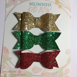 X’mas single bow set 3