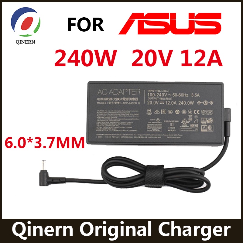 20V 12A 240W 6.0*3.7MM Charger ADP-240EB B Laptop adapter For ASUS ROG Strix Scar 15 GX550LXS RTX2080 G533QS G533QS-XS98
