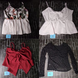 🎉Sale🎉 เสื้อผ้า สายเดี่ยว สาวอวบ ไซส์ใหญ่ มือสอง
