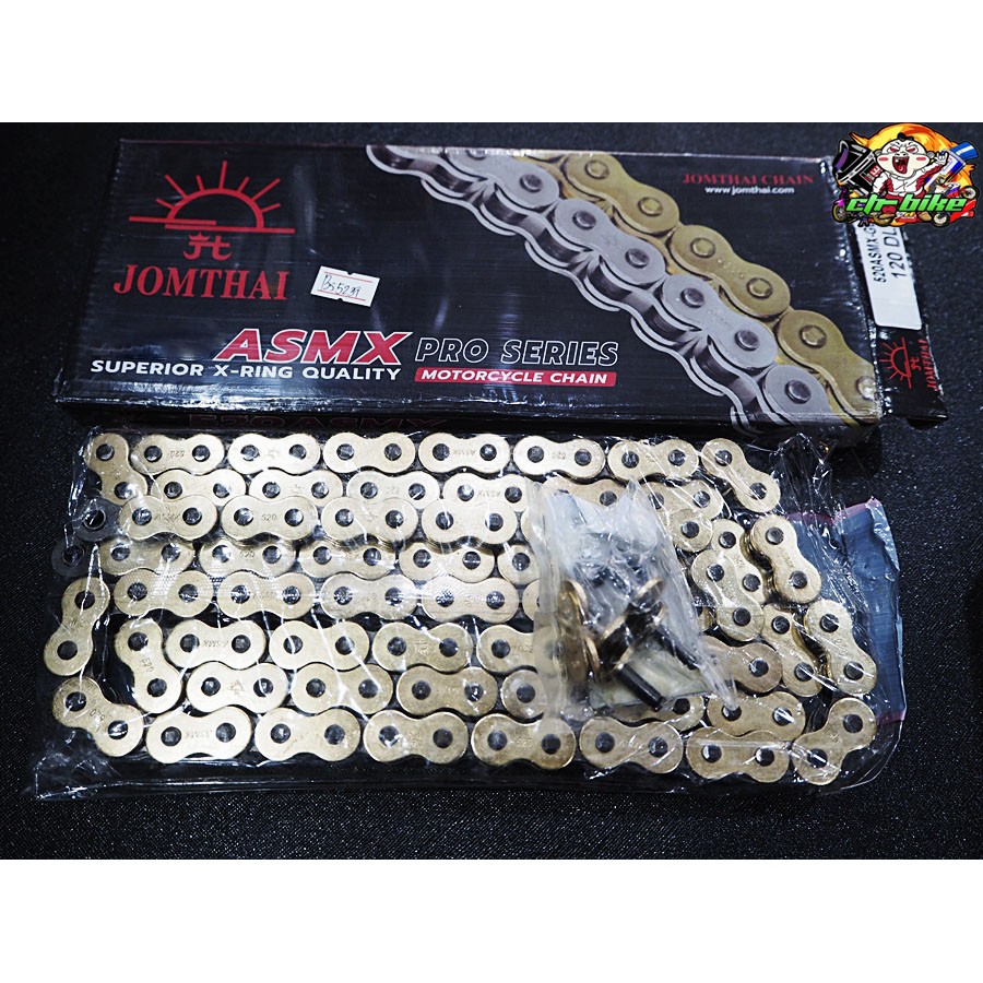 รวมโซ่ Jomthai X-ring สีทองนอก 428 520 525 พระอาทิตย์