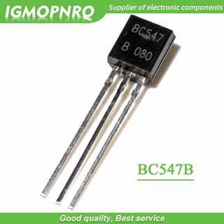 ทรานซิสเตอร์ BC547B BC547 TO-92 Bipolar - BJT NPN 45V 100mA HFE/45 100 ชิ้น