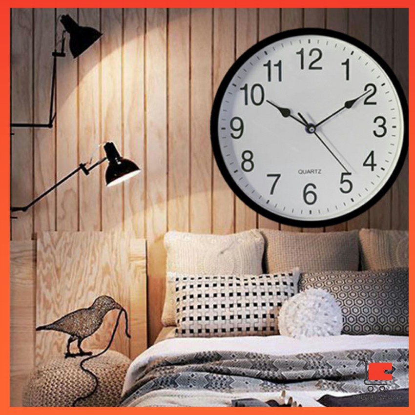 นาฬิกาเดินเงียบ เรียบง่ายและมีสไตล์ นาฬิกาแขวนทรงกลม wall clock