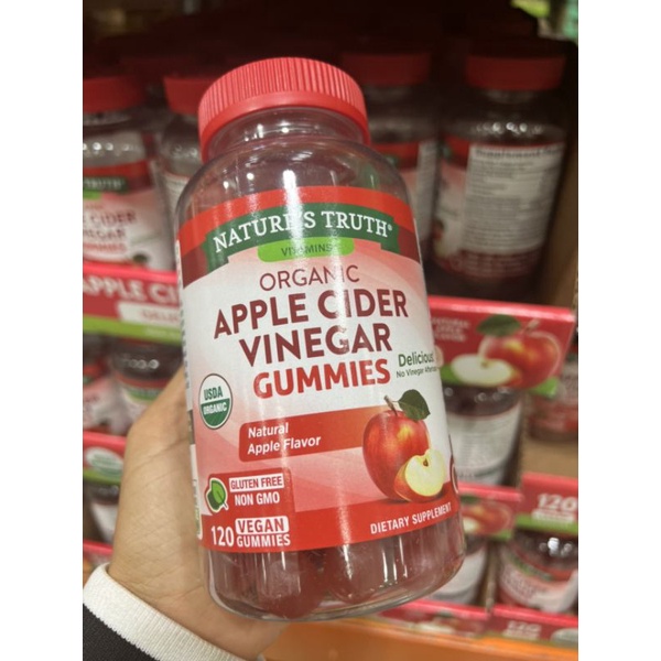 🍅ลดราคา🍅Nature’s Truth Apple Cider Vinegar 120 Gummies 500 mg