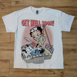 Betty Boop DTG digital printer (direct to garment)Ovp overprint Bootleg ลายการ์ตูน