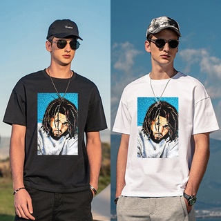 เสื้อฮิปฮอปฤดูร้อน CX J.Cole ดาวโปสเตอร์เสื้อโอเวอร์ไซส์ tshirt เสื้อผ้าวินเทจเสื้อยืดเสื้อยืดส /cu