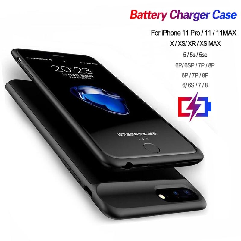 Battery Charger Case For iPhone 12 Case for iPhone 11 pro max X XR XS MAX Pro Portable Power Bank Charger for iPhone6 6S