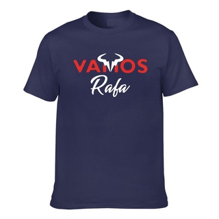 เสื้อยืด ผ้าฝ้าย พิมพ์ลาย Rafael Nadal Vamos Rafa Tennis Star สําหรับผู้ชาย