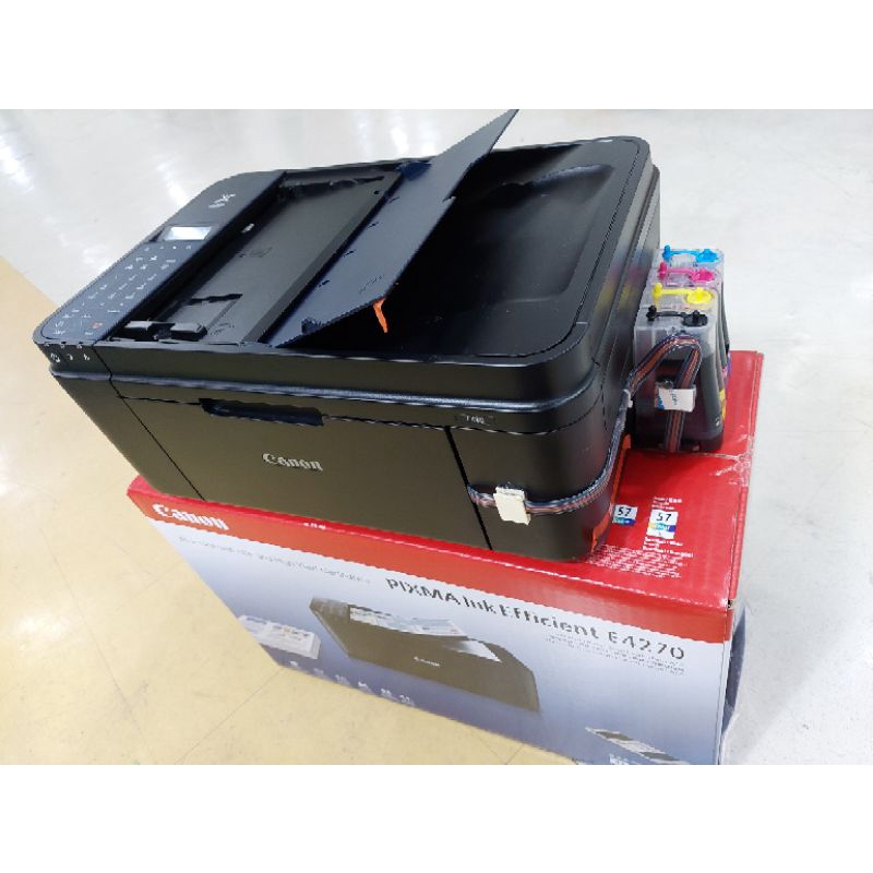 cano  E4570 (มือ1) เสปA4 ปริ้น  สแกน  ถ่ายเอกสาร  แฟ็กซ์ ไวฟาย พิม2หน้า  ประกันเครื่อง 3เดืน ไม่รวมต