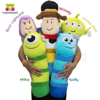 หมอนข้างตุ๊กตา ทอยสตอรี่ Toy Story&amp;Monster ซัลลี่ ไมค์ ลิขสิทธิ์แท้