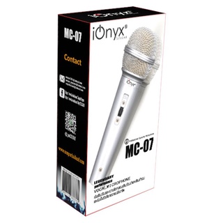 เครื่องเสียง และอุปกรณ์เสริม ไอโอนิกซ์ ไมโครโฟน รุ่น MC-07 สีเงิน Ionix Microphone Model MC-07 SilverMicrophones &amp; Acces