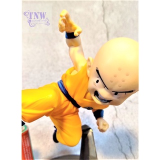 [มือสอง งานแท้ ญี่ปุ่น] คุริริน กระโดดเตะ ขนาด 6" ฐานดำ Dragonball ดราก้อนบอล งานแท้ Banpresto