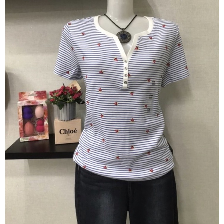 [สหรัฐอเมริกาผลิตภัณฑ์] เสื้อยืดผู้หญิง KAREN SCOTT