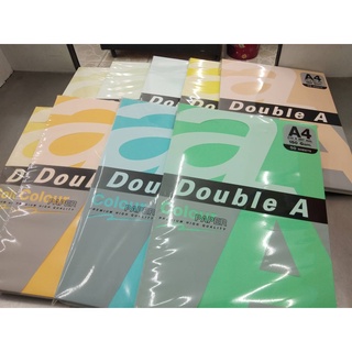 Double A กระดาษสีถ่ายเอกสาร A4 150 แกรม คละสี