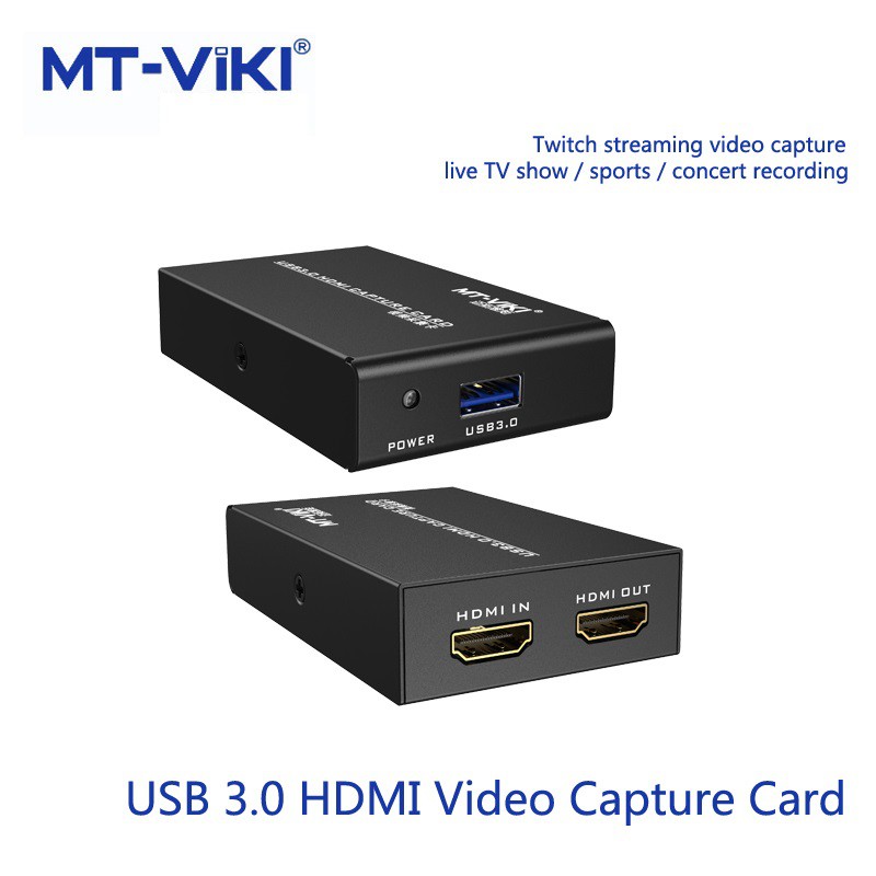 MT-ViKi USB3.0 HDMI Video Capture Card /1080P 60FPS Live Streaming/กล่อง live สด/กล่อง Capture/USB V