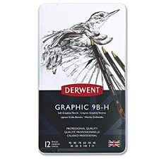 (พรีออร์เดอร์ 3-5 วัน) ดินสอกราฟฟิก 9B-H Derwent 12 แท่ง