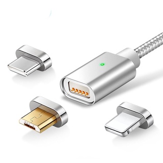 Elough 2.4A USB Type-C สายเคเบิลแม่เหล็ก โทรศัพท์มือถือ รองรับการชาร์จอย่างรวดเร็ว สําหรับ Samsung Galaxy S8 Note8 Plus