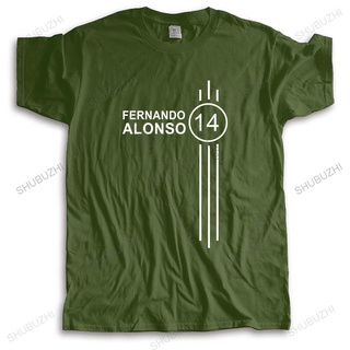 เสื้อยืดพิมพ์ลายแฟชั่น [พร้อมส่ง] มาใหม่ เสื้อยืดผ้าฝ้าย พิมพ์ลาย F1 player Fernando Alonso สีดํา แฟชั่นฤดูร้อน สําหรับผ