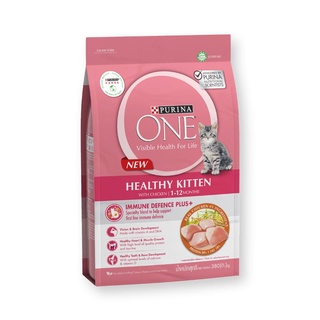 เพียวริน่าวัน อาหารแมว สูตรลูกแมว 400 กรัม อาหารแมว Purina One Cat Food Healthy Kitten Formula 400g