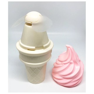 (ส่งฟรีKerry!)ICE CREAM FAN พัดลมพกพาขนาดเล็ก ชาร์จสาย USB ลมแรง