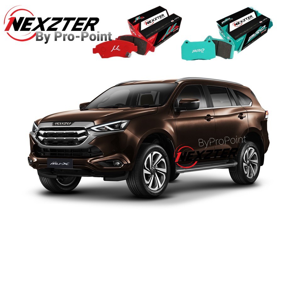 🔥 จัดส่งฟรี/ฟรีค่าติดตั้ง 🔥 NEXZTER ผ้าเบรค ISUZU MU-7 MU-X และ ALL NEW MU-X ส่งไวของแท้ ออVATได้