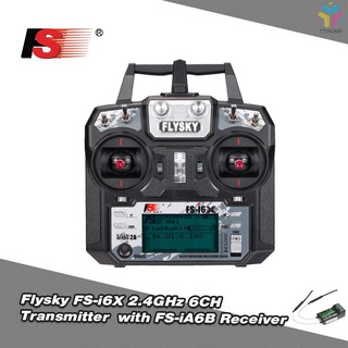 T&amp;T Flysky FS-i6X 2.4GHz 6CH AFHDS 2A RC Transmitter with FS-iA6B Receiver for RC Drone Airplane Hel