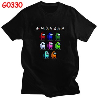 ☼☎✥Among Us Game เสื้อยืดแขนสั้นพิมพ์ลายการ์ตูนสําหรับผู้ชาย