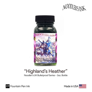 Noodlers "Highland’s Heather" Bulletproof Ink 3oz.Bottle - หมึกกันกระสุน สีโคลน ขนาด 3 ออนซ์