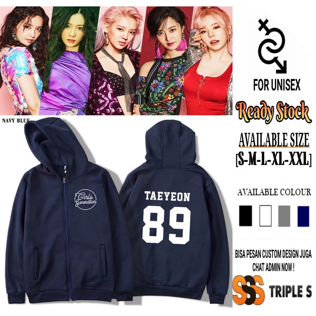 เสื้อแจ็คเก็ต/HOODIE ZIPPER SNSD GIRLS GENERATION TAEYEEON 89 YOONA SUNNY YURI HYOYE