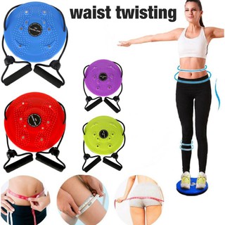 Waist twisting แผ่นหมุนยางยืดมือ สลายไขมัน 360 องศา