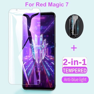 ฟิล์มกระจกนิรภัยกันรอยหน้าจอ ป้องกันแสงสีฟ้า สําหรับ ZTE Nubia Red Magic 7 6 6s Pro 6R 5 5s 5G 3 3s Red Magic 7