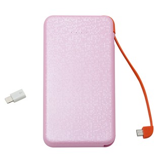 HL Power Bank 6000 mAh แบตสำรอง Jimmee รุ่น 6000A (สีชมพู)