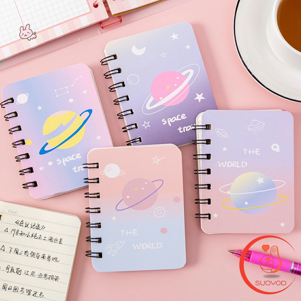 มีเส้น สมุดโน๊ตการ์ตูนแบบสันห่วง notebook