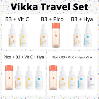 เซตขนาดทดลอง Vikka Vitamin Booster and Pico Lotion เซรั่มสิวหมอกุ้ง เซรั่มริ้วรอย น้ำตบเห็ด เซรั่มวิตซี ไฮยาเซรั่ม