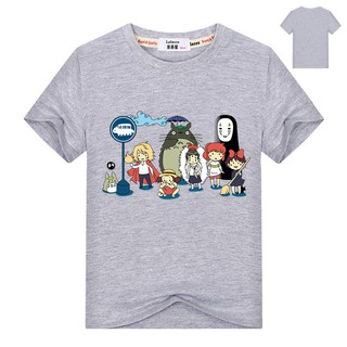 เสื้อยืดผ้าฝ้ายลายการ์ตูน Totoro