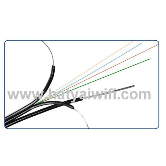 สายไฟเบอร์ออฟติก 4 คอร์ มีสลิง 1,000 เมตร ( Drop wire Fiber Optic 4 Core )