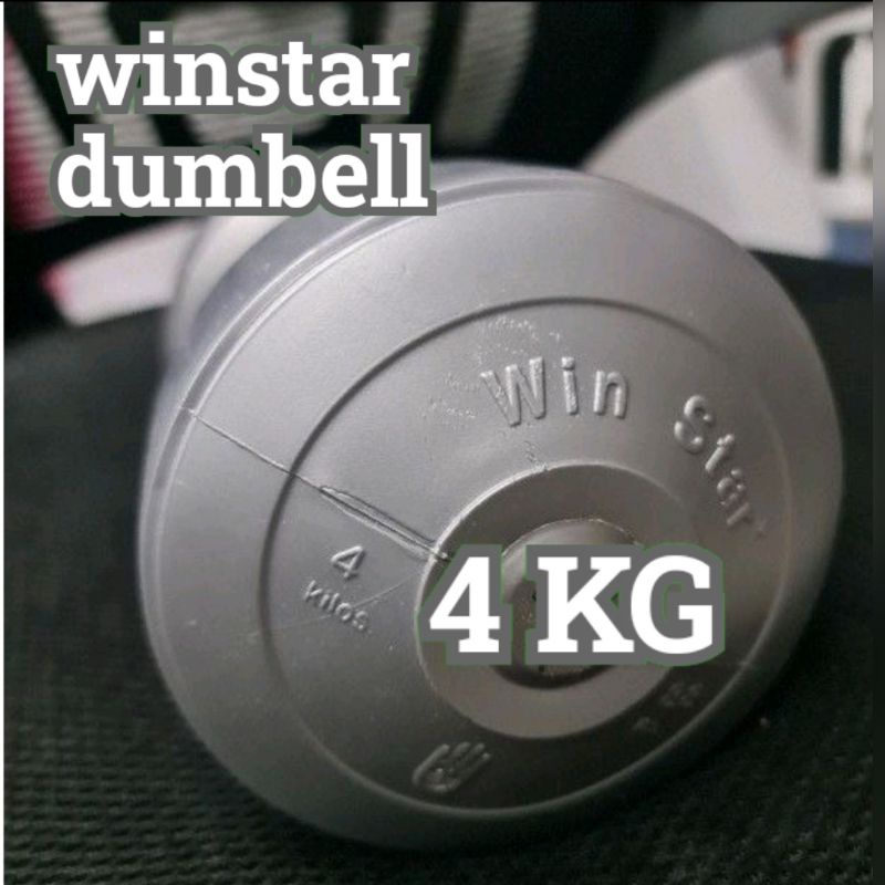 DUMBELL 4 KG WINSTAR DUMBLE DAMBEL BARBEL BARBLE DUMBELL